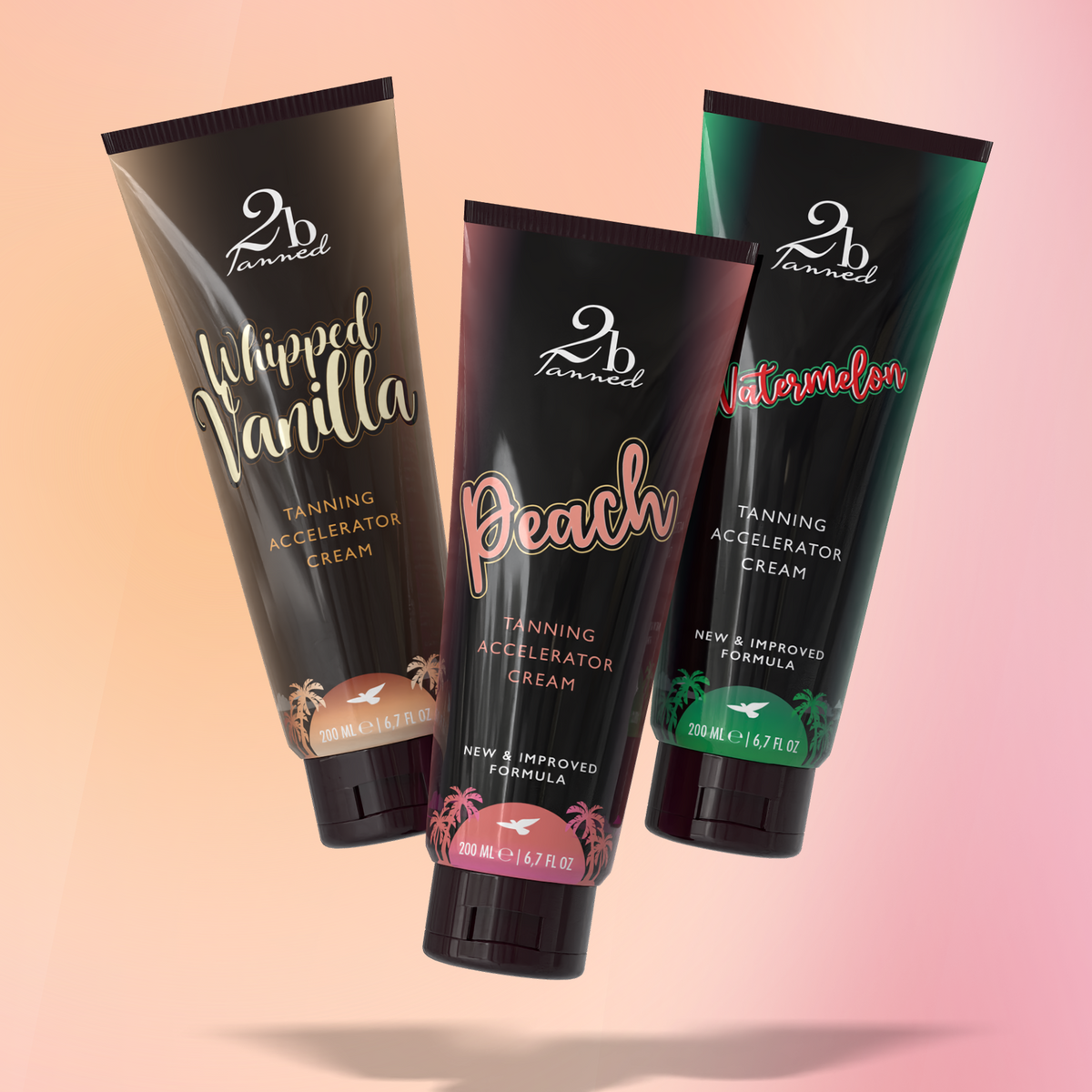 Tanning Cream Trio 3x200ml | Choose Your Scent | Thalitan & Tyrosine Formula