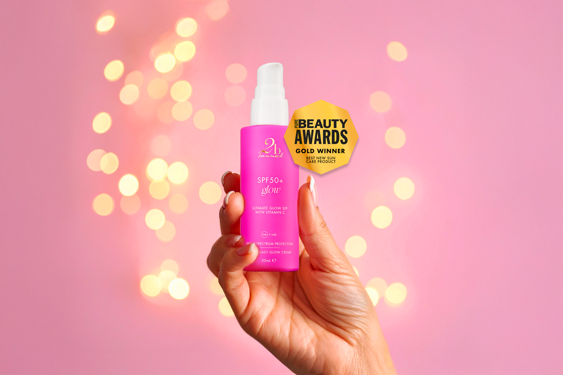SPF50 Glow Daily Face Serum Award Winning Radiance SPF50