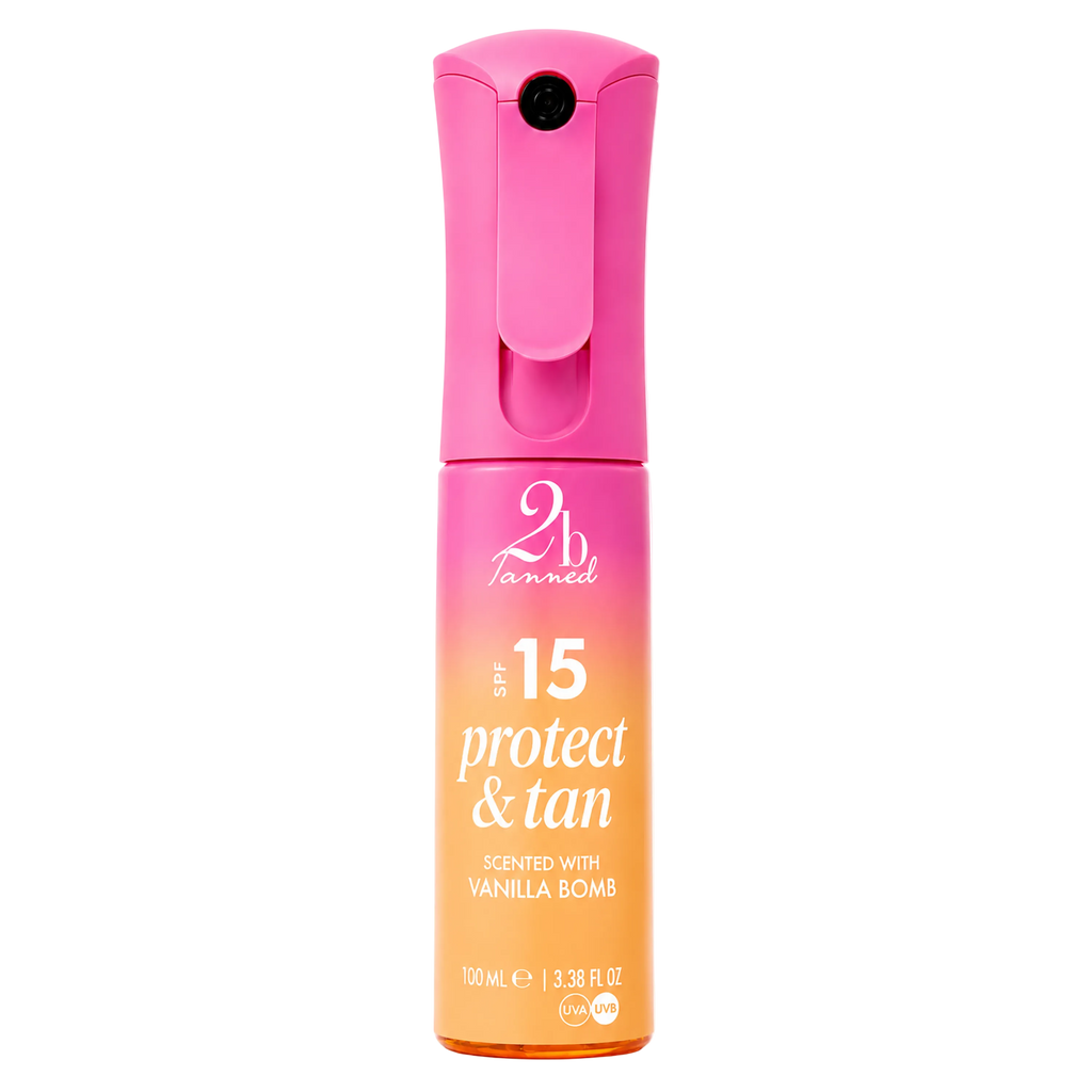 Vanilla Bomb Protect & Tan SPF15 Dry Mist 100ml | Tanning Sun Spray