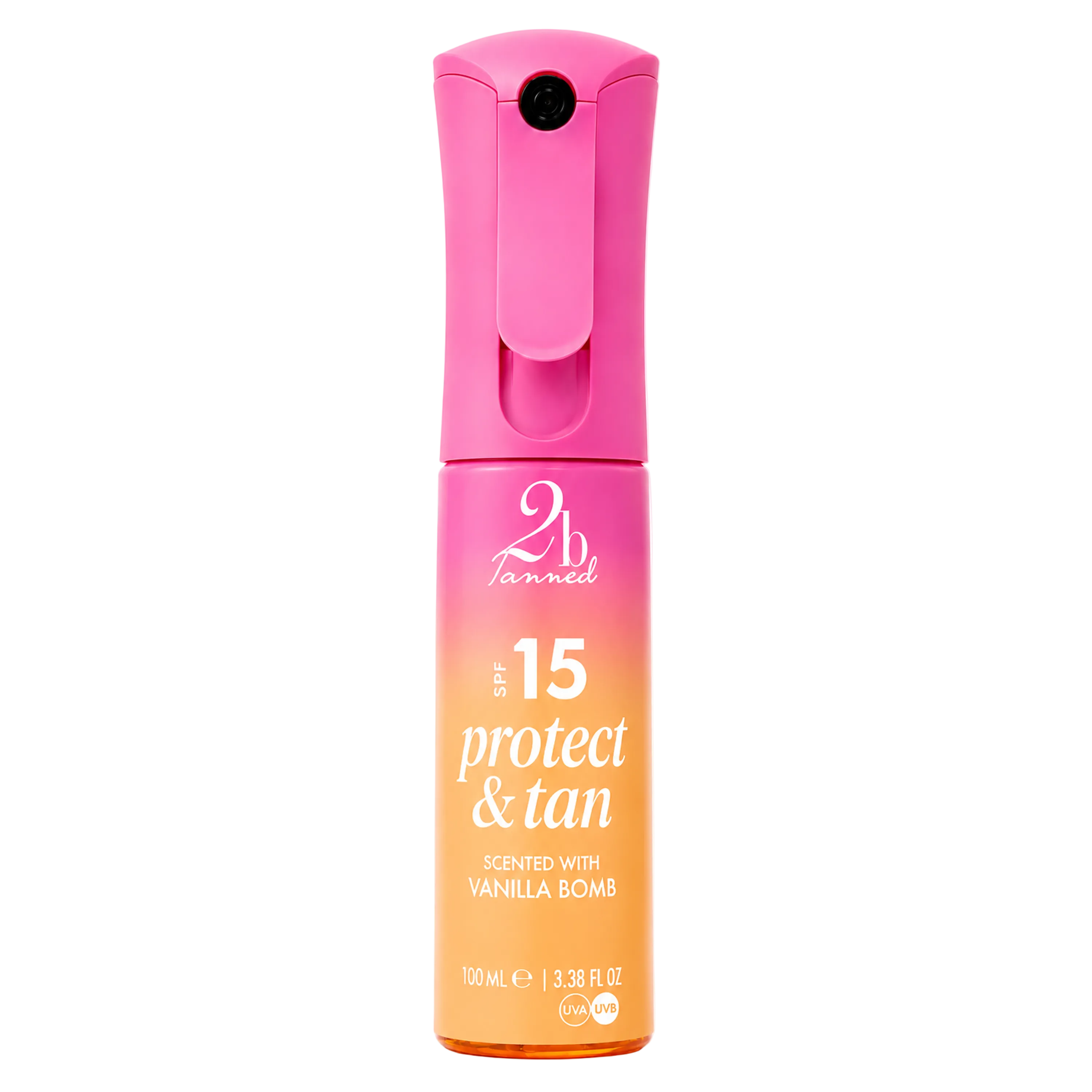 Vanilla Bomb Protect & Tan SPF15 Dry Mist 100ml | Tanning Sun Spray