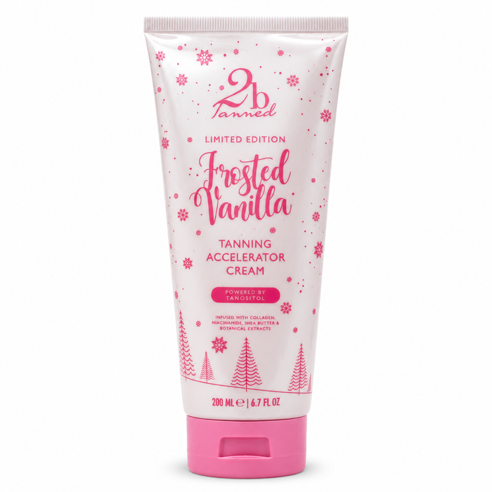 Pre-order: Frosted Vanilla Tanning Accelerator Cream 200ml | Limited Edition Tanositol Body Cream