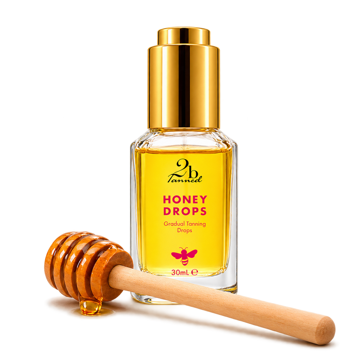 2bTanned Honey Drops Gradual Self Tan Drops 30ml - buildable self tan drops
