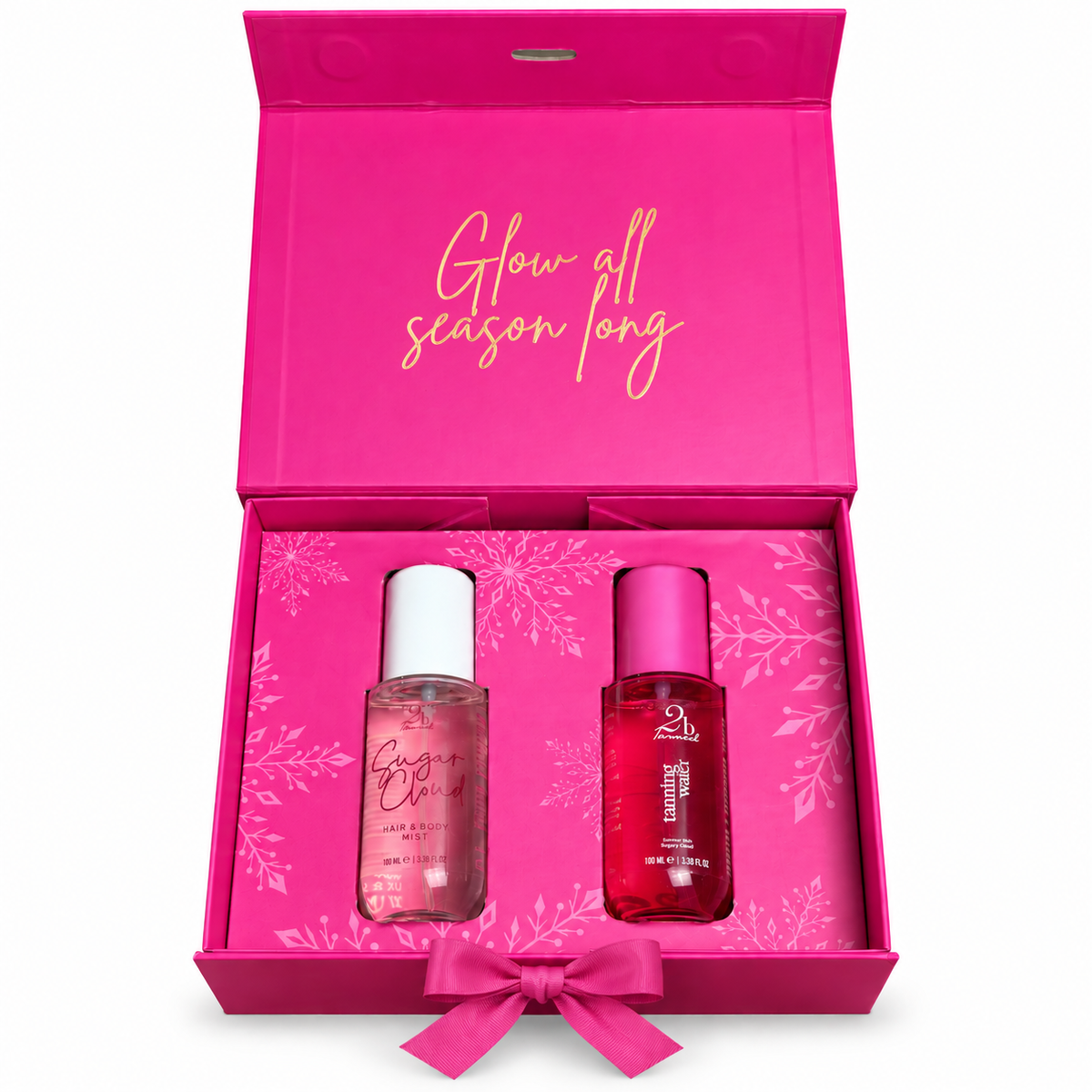 The Spritz Set Christmas gift box with Tanning Water and Sugar Cloud Hair & Body Mist