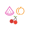 Peach, Watermelon & Black Cherry